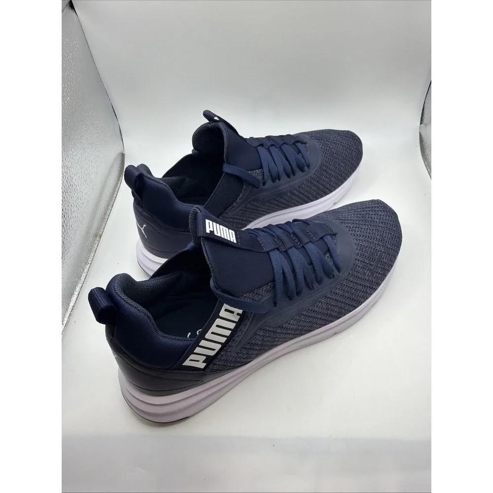 PUMA men's ENZO BETA WOVEN V3 athletic shoes size 9 M Blue. NIB